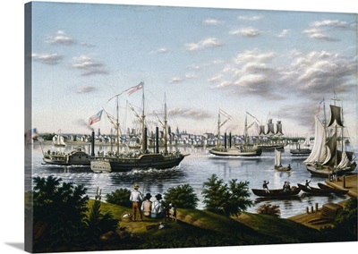 View of Detroit in 1836, 1836-37