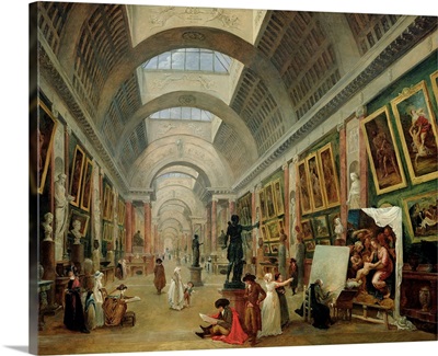 View of the Grand Gallery of the Louvre, 1796