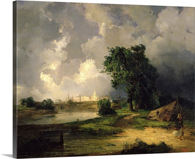 View of the Kremlin in Bad Weather, 1851 Great Big Canvas