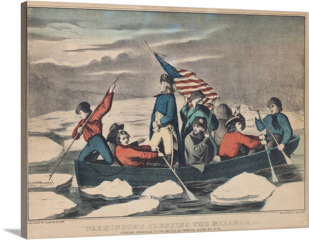 Washington Crossing the Delaware on the Evening Previous to the Battle of Trenton, December 5th 1776, 1857-71 (originally ...