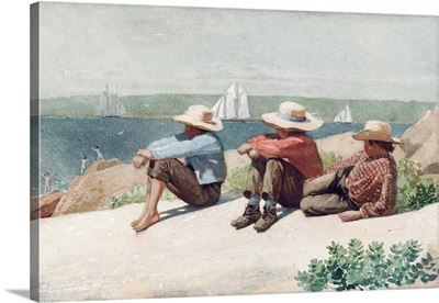 Watching Ships, Gloucester, 1875