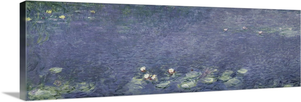 XIR71324 Waterlilies: Morning, 1914-18 (centre left section)  by Monet, Claude (1840-1926); oil on canvas; 200x425 cm; Mus...