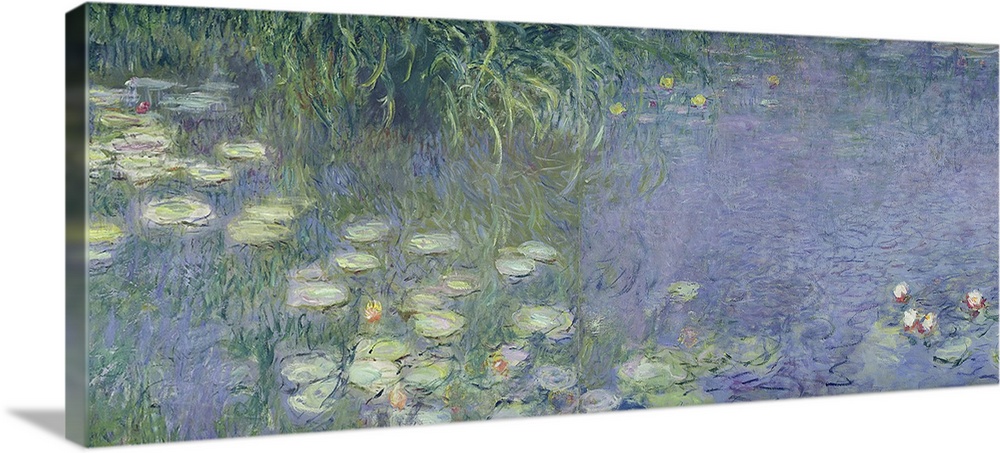 XIR71323 Waterlilies: Morning, 1914-18 (left section)  by Monet, Claude (1840-1926); oil on canvas; 200x200 cm; Musee de l...