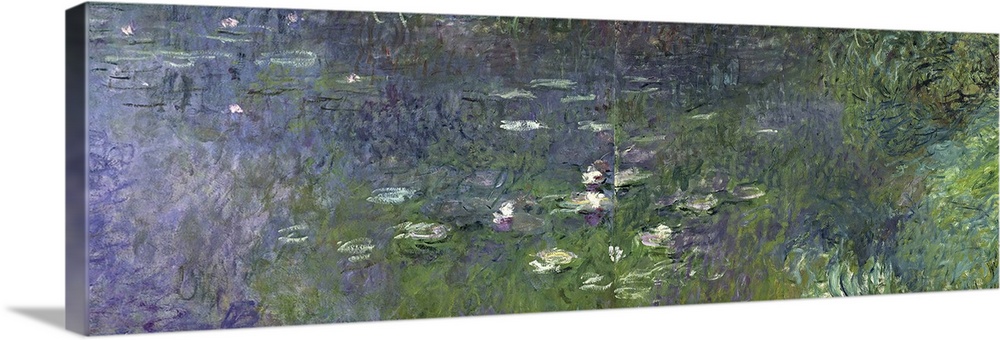 XIR71326 Waterlilies: Morning, 1914-18 (right section)  by Monet, Claude (1840-1926); oil on canvas; 200x200 cm; Musee de ...