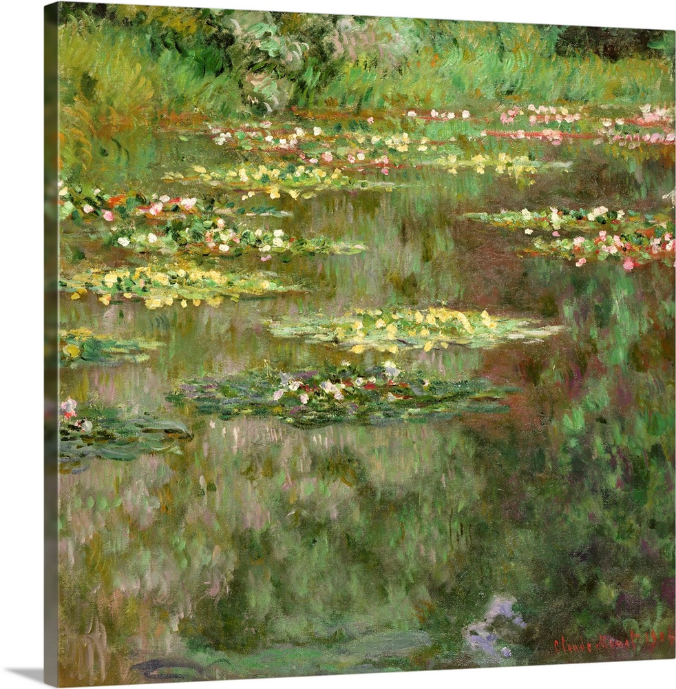 Waterlilies or The Water Lily Pond, Nympheas 1904, oil on canvas.  By Claude Monet (1840-1926).