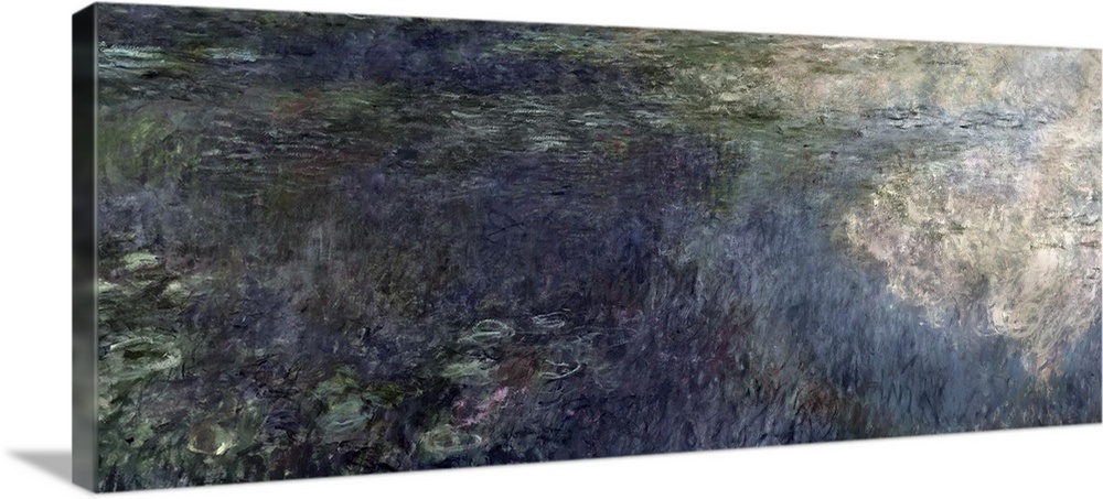 XIR64186 Waterlilies - The Clouds (left section), 1914-18 (oil on canvas) (see also 64184 & 64185)  by Monet, Claude (1840...
