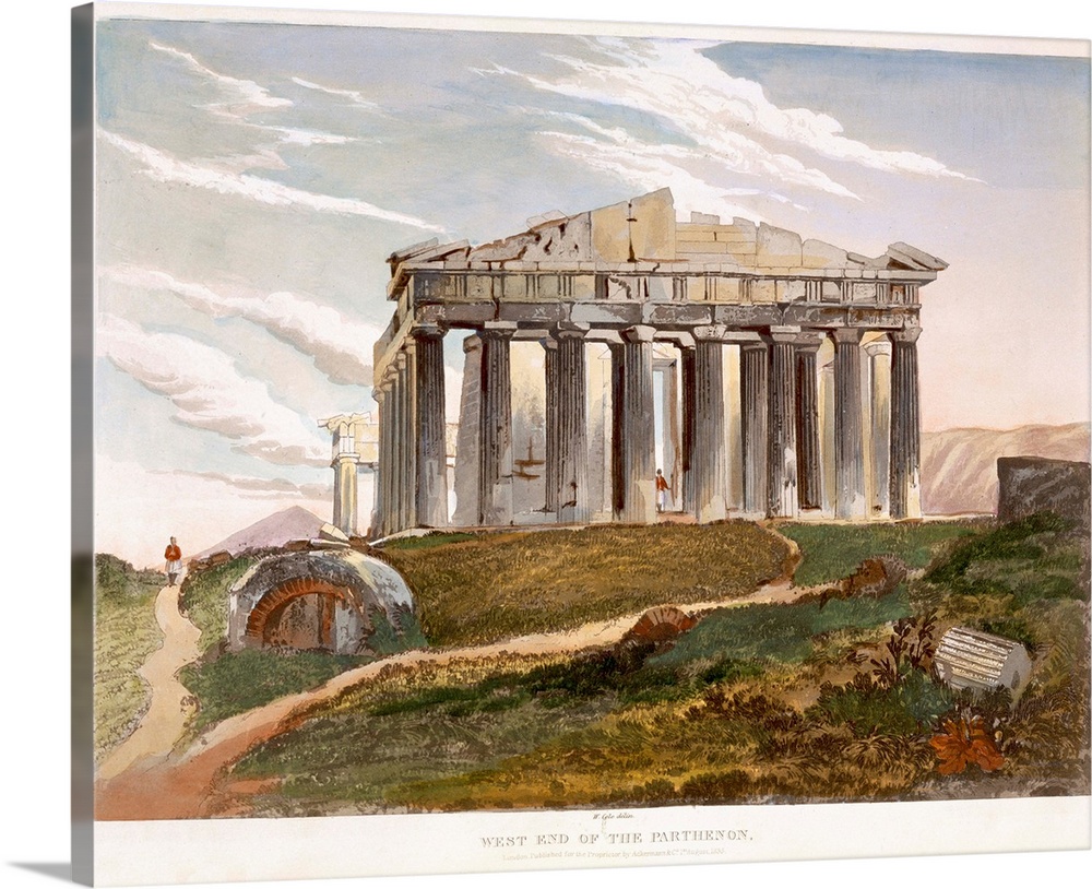 West end of the Parthenon, from Views of the Remains of Ancient Monuments In Greece