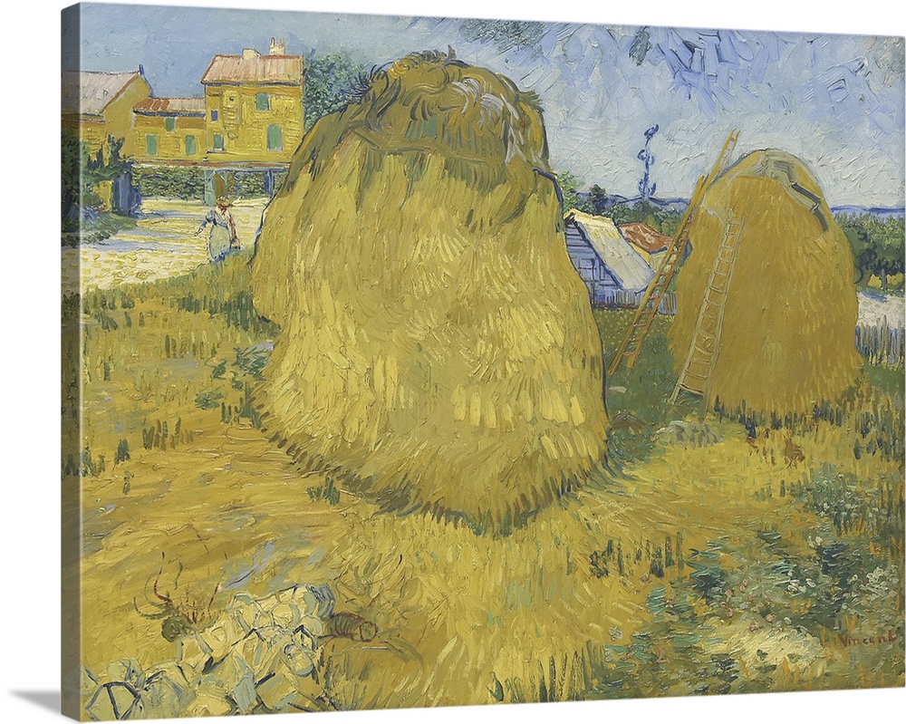 Wheat Stacks In Provence, 1888
