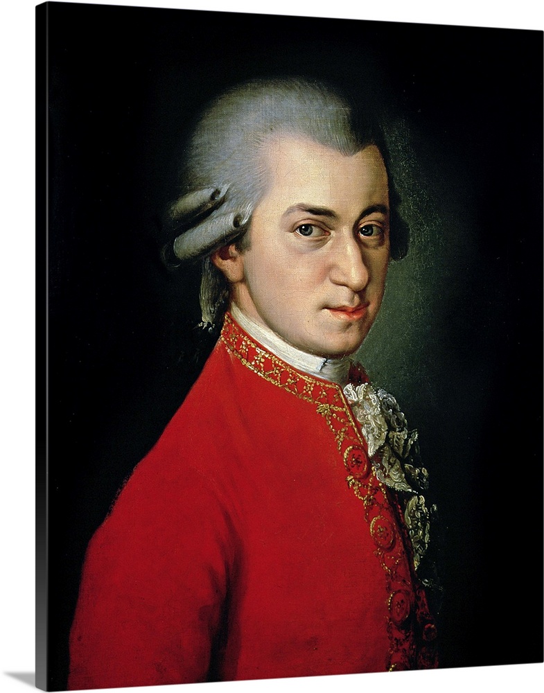XPH39198 Wolfgang Amadeus Mozart, 1818 (oil on canvas)  by Krafft, Barbara (1764-1825); Gesellschaft der Musikfreunde, Wie...