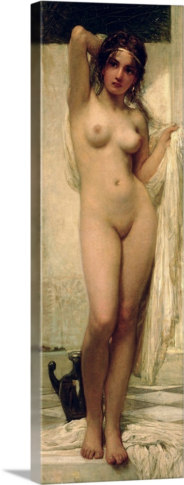 BAL47795 Woman Bathing, 1901 (oil on canvas); by Lotz, Karoly (1833-1907); Magyar Nemzeti Galeria, Budapest, Hungary; Hung...