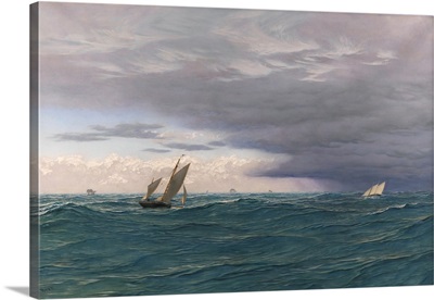 Yachts in a Seaway, Mediterranean, 1871