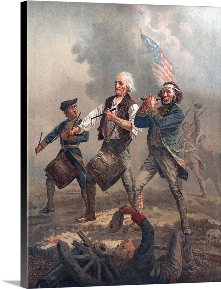 Yankee Doodle, or The Spirit of '76.  Chromolithograph published by J.F. Ryder after Archibald M. Willard.