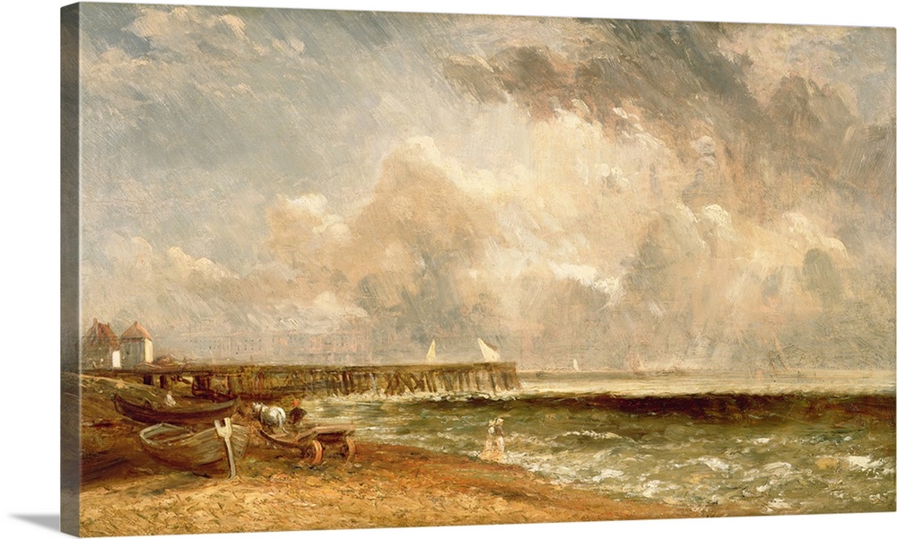 Yarmouth Jetty, c.1822 (oil on canvas) by John Constable (1776-1837)Private Collection/ Photo  Agnew's, London, UK/ The Br...