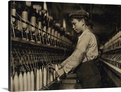 Young Boy Working As Doffer In Globe Cotton Mill, Augusta, Georgia, 1909