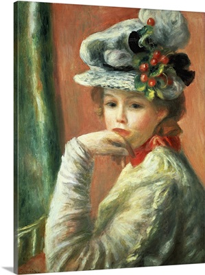 Young Girl In A White Hat
