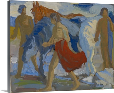 Young Men With Horses, C1913-15