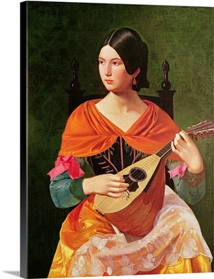 Young Woman with a Mandolin, 1845-47