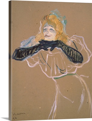 Yvette Guilbert (1867 1944) singing Linger, Longer, Loo, 1894
