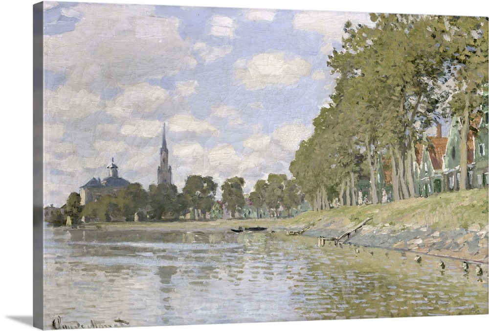 XIR75798 Zaandam (Holland) 1871 (oil on canvas)  by Monet, Claude (1840-1926); 47.8x73 cm; Musee d'Orsay, Paris, France; G...