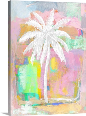 Abstract Pastel Palm