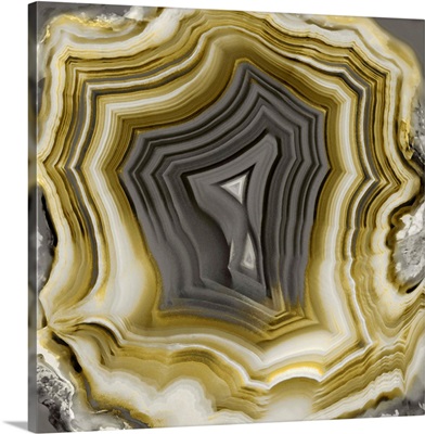 Agate in Gold and Grey II