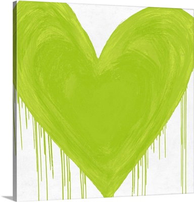 Big Hearted Chartreuse Green