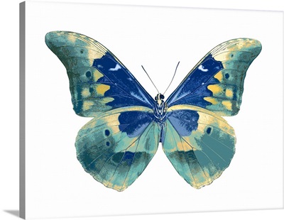 Butterfly in Green and Indigo