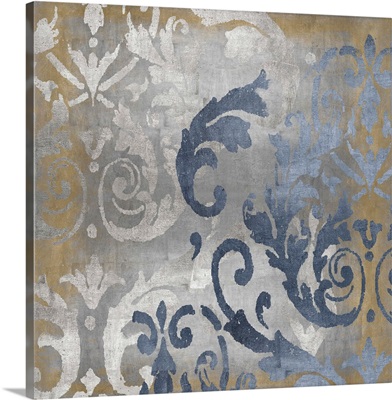 Damask in Silver and Gold I