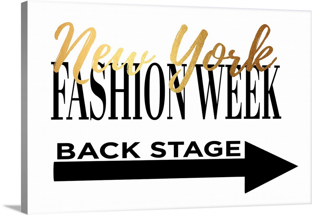 Fashion Week New York Gold