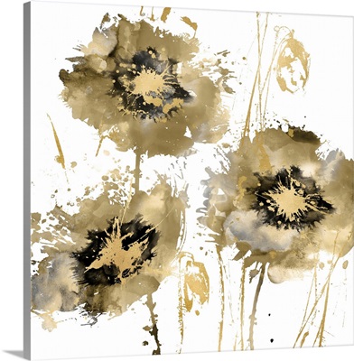 Flower Burst Trio in Gold