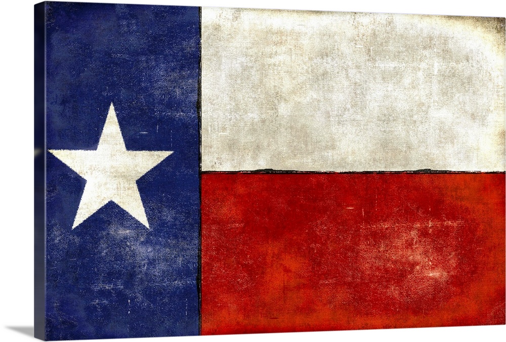Weathered flag od Texas.