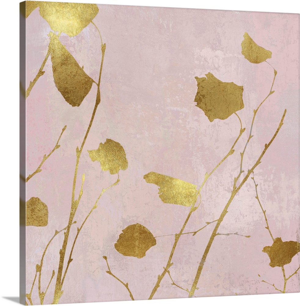 Nature Gold on Pink Blush I