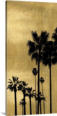 Palm Silhouette on Gold II