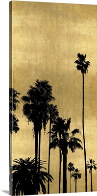 Palm Silhouette on Gold III