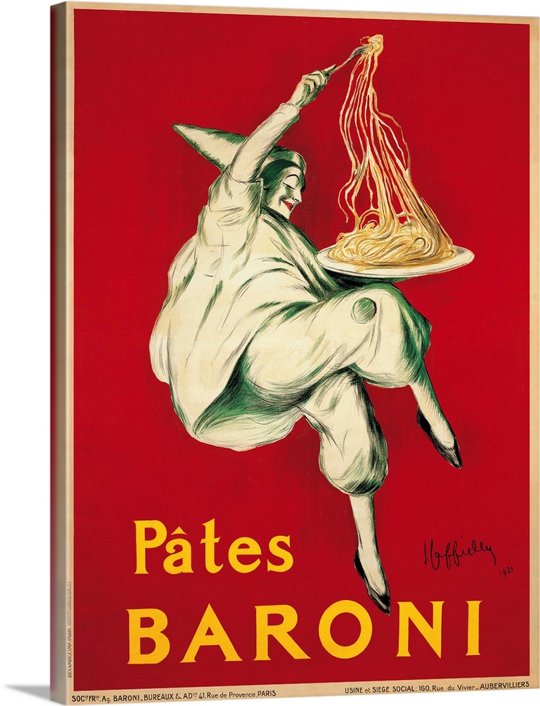 Vintage advertisement of Pates Baroni, 1921 by Leonetto Cappiello.