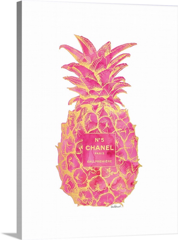 Pink Gold Pineapple Wall Art, Canvas Prints, Framed Prints, Wall Peels