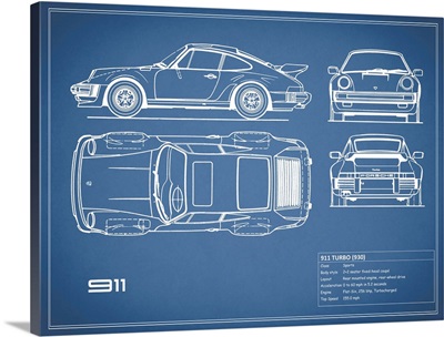 Porsche 911-Turbo 1977 Blue
