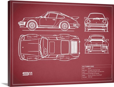 Porsche 911-Turbo 1977 Red