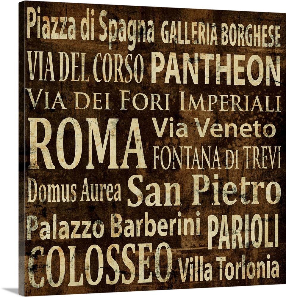 Roma Wall Art, Canvas Prints, Framed Prints, Wall Peels Great Big Canvas