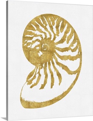 Sea Life - Gold on White III