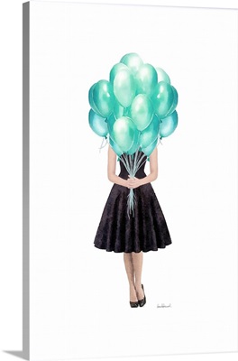Teal Balloon Girl