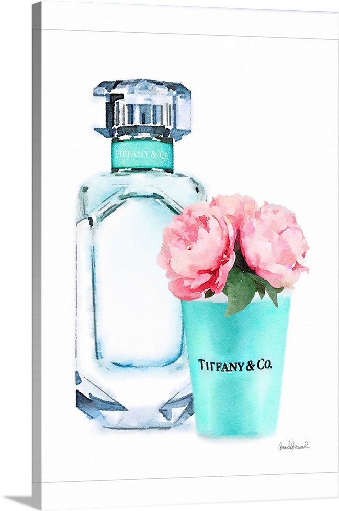 Teal Bottle With Roses