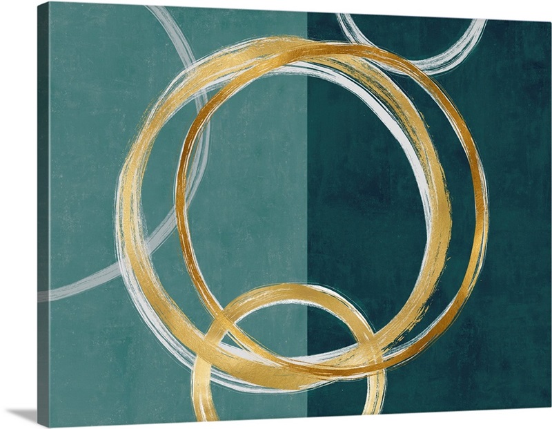 Unity Gold On Green I | Great Big Canvas
