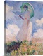 image thumbnail of Woman with Parasol Turned to the Left, 1886 by Claude Monet