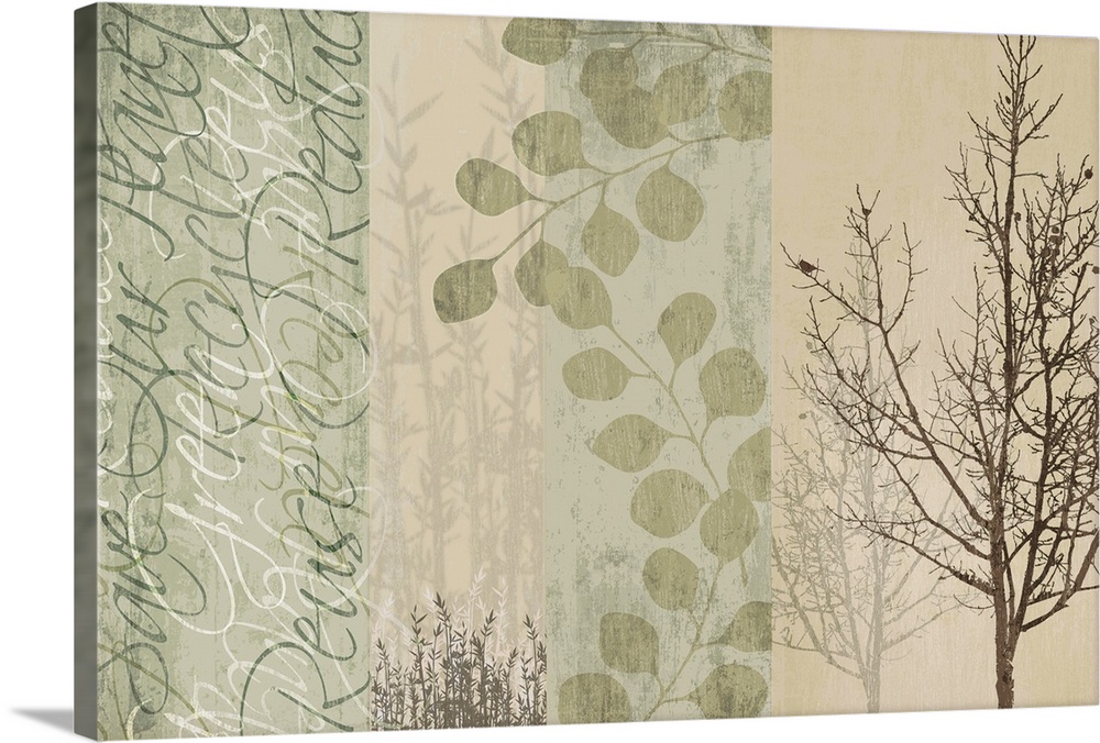 A horizontal digital composite of four individual images in a Earth Day theme.
