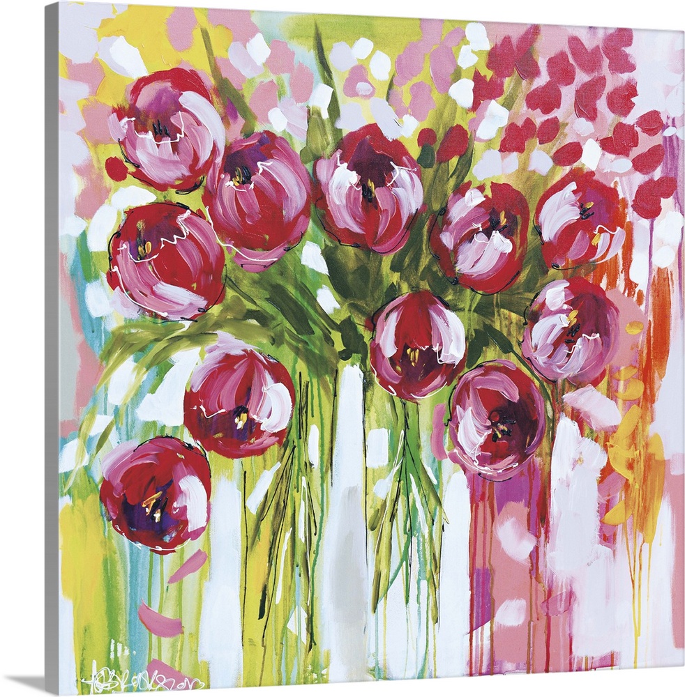 Razzle Dazzle Tulips Wall Art, Canvas Prints, Framed Prints, Wall Peels ...