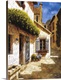 image thumbnail of Painting of a window and door in a European village.