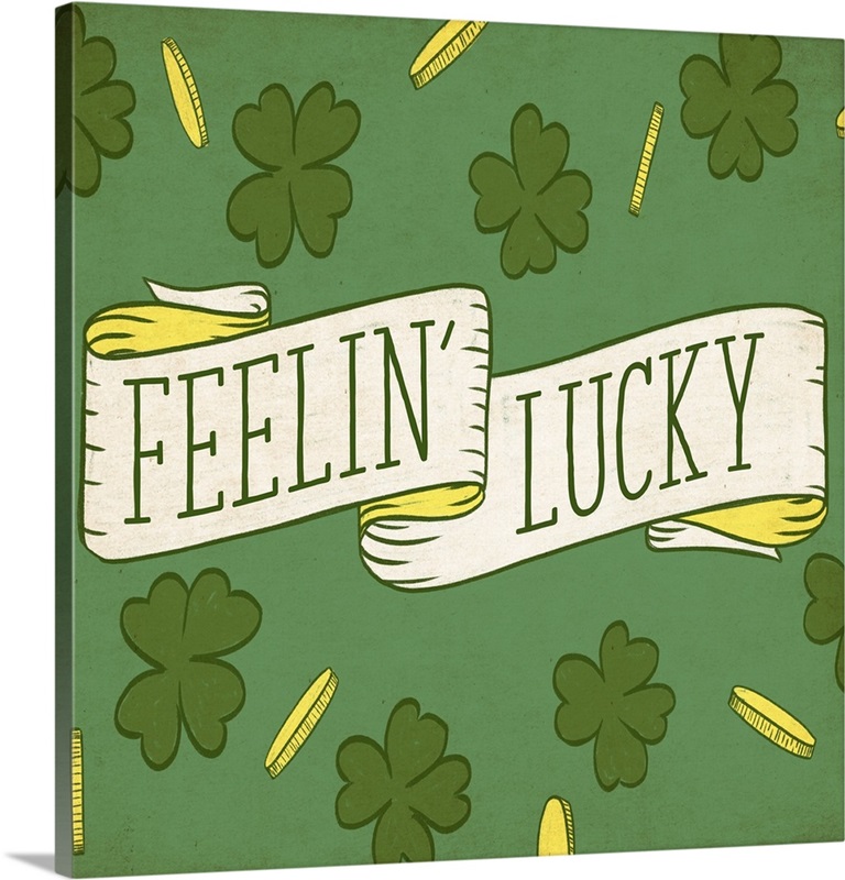 Feeling Lucky? Minecraft Lucky Block(grey rock text) Canvas Print