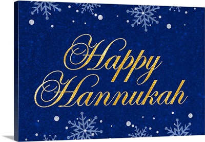 Happy Hannukah - navy