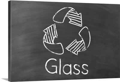 Recycle - Glass - Black Chalkboard